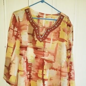 Alfred Dunner womens blouse size 22W100% polyester